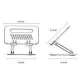Suport Laptop Yesido (LP05), Aluminiu, Pliabil, Argintiu
