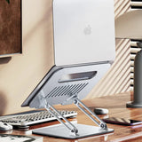 Suport Laptop Yesido (LP05), Aluminiu, Pliabil, Argintiu