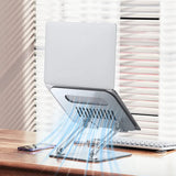 Suport Laptop Yesido (LP05), Aluminiu, Pliabil, Argintiu