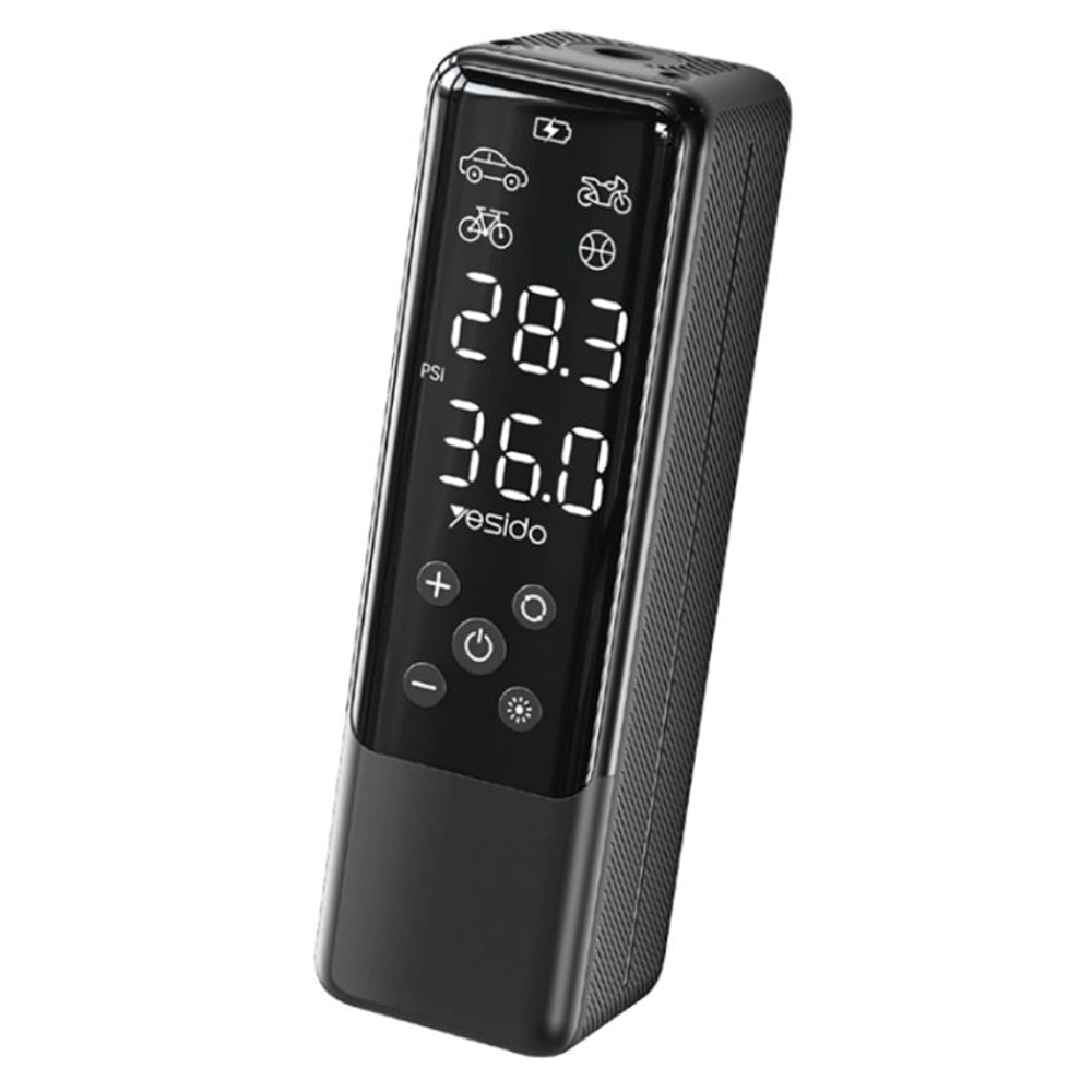 Gadget Yesido Car Compressor (VC05), Portable, Digital Display, Flashlight, 50W, Negru