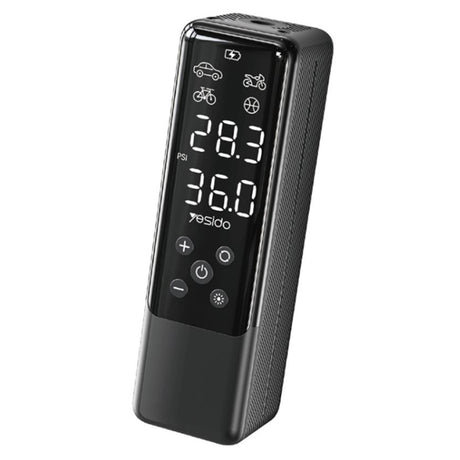 Gadget Yesido Car Compressor (VC05), Portable, Digital Display, Flashlight, 50W, Negru