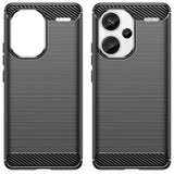 Husa de protectie Techsuit Carbon Silicone compatibil cu Xiaomi Redmi Note 13 Pro+ 5G, Negru