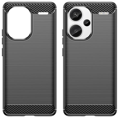Husa de protectie Techsuit Carbon Silicone compatibil cu Xiaomi Redmi Note 13 Pro+ 5G, Negru