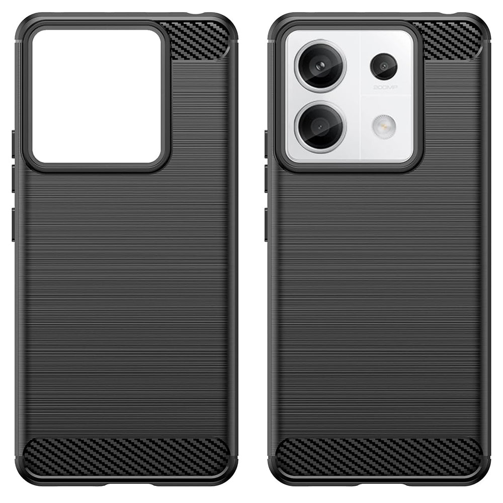 Husa de protectie Techsuit Carbon Silicone compatibil cu Xiaomi Redmi Note 13 Pro 5G / Xiaomi Poco X6, Negru