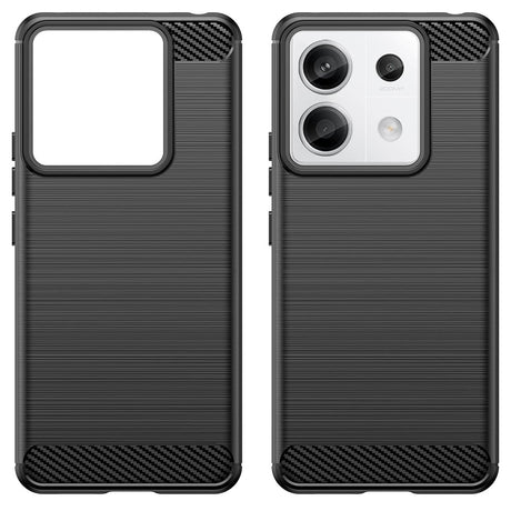 Husa de protectie Techsuit Carbon Silicone compatibil cu Xiaomi Redmi Note 13 Pro 5G / Xiaomi Poco X6, Negru