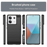 Husa de protectie Techsuit Carbon Silicone compatibil cu Xiaomi Redmi Note 13 Pro 5G / Xiaomi Poco X6, Negru