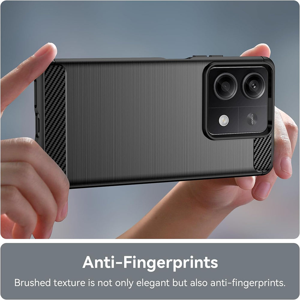 Husa de protectie Techsuit Carbon Silicone compatibil cu Xiaomi Redmi Note 13 5G, Negru