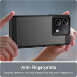 Husa de protectie Techsuit Carbon Silicone compatibil cu Xiaomi Redmi Note 13 5G, Negru