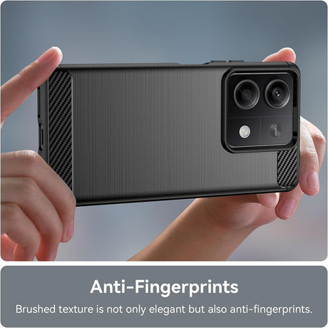 Husa de protectie Techsuit Carbon Silicone compatibil cu Xiaomi Redmi Note 13 5G, Negru