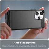Husa de protectie Techsuit Carbon Silicone compatibil cu Xiaomi Redmi 12 4G / 12 5G, Negru