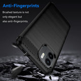 Husa de protectie Techsuit Carbon Silicone compatibil cu Xiaomi Redmi A1+ / A2+, Negru