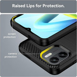 Husa de protectie Techsuit Carbon Silicone compatibil cu Xiaomi Redmi A1+ / A2+, Negru