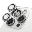 Folie de protectie Lito S+ Camera Glass compatibil cu iPhone 15 Pro / iPhone 15 Pro Max, Alb Titanium