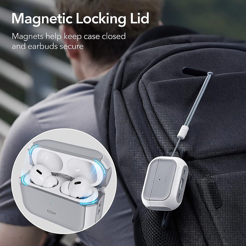Casti ESR Orbit Hybrid HaloLock, Apple AirPods Pro 1 / 2, Alb