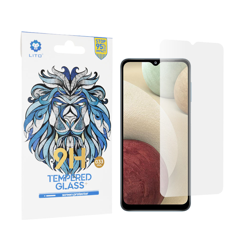 Folie de protectie Lito 2.5D Classic Glass compatibil cu Samsung Galaxy A02 / M02 / A12 / A12 Nacho / F12 / M12 / A32 5G, Transparent
