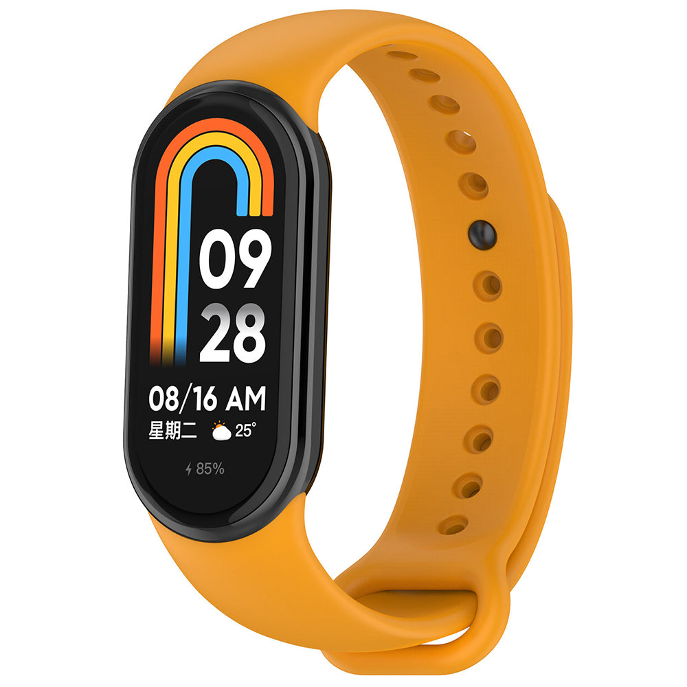 Curea smartwatch Techsuit compatibil cu Xiaomi Mi Band 8 / 8 NFC / 9, Portocaliu