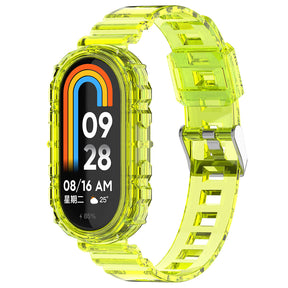 Curea smartwatch Techsuit Watchband (W017) compatibil cu Xiaomi Mi Band 8 / 8 NFC, Galben