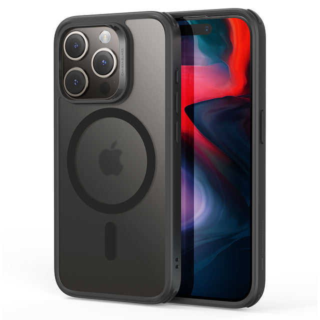 Husa de protectie ESR Classic Hybrid HaloLock compatibil cu iPhone 15 Pro, Negru Mat