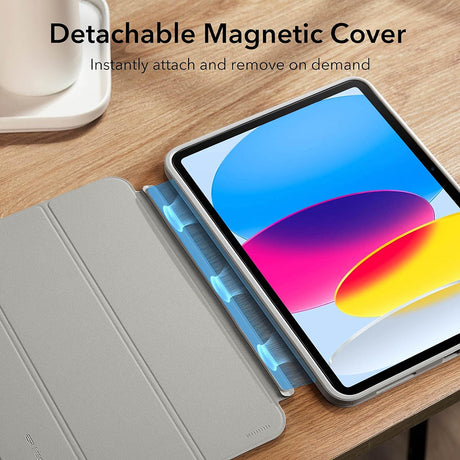 Husa de protectie tableta ESR Ascend Hybrid compatibil cu iPad 10 (2022) 10.9 / 11 (2025), Gri