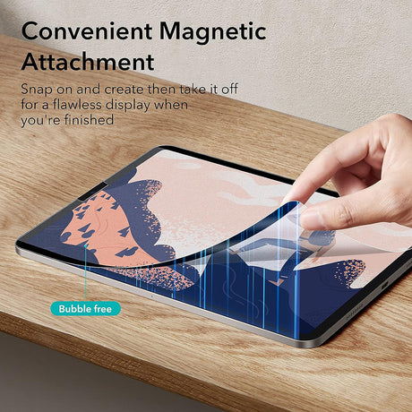 Husa de protectie tableta ESR Paper-Feel Magnetic compatibil cu iPad Air 11 (2024) / Air 11 (2025) / Air 11 (2026), Transparent