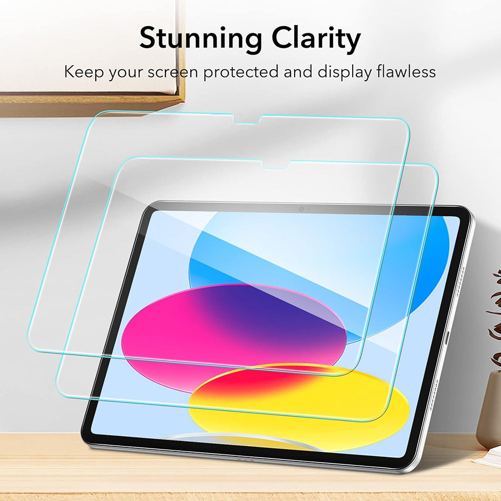 Husa de protectie tableta ESR Tempered Glass 9H (set de 2) compatibil cu iPad 10 (2022) 10.9 / 11 (2025), Transparent