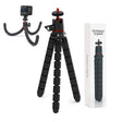 Suport Techsuit Octopus Tripod (JX-004), for Phone and GoPro Action Camera, Portable, Flexible, Negru