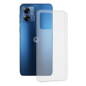 Husa de protectie Techsuit Clear Silicone compatibil cu Motorola Moto G14, Transparent