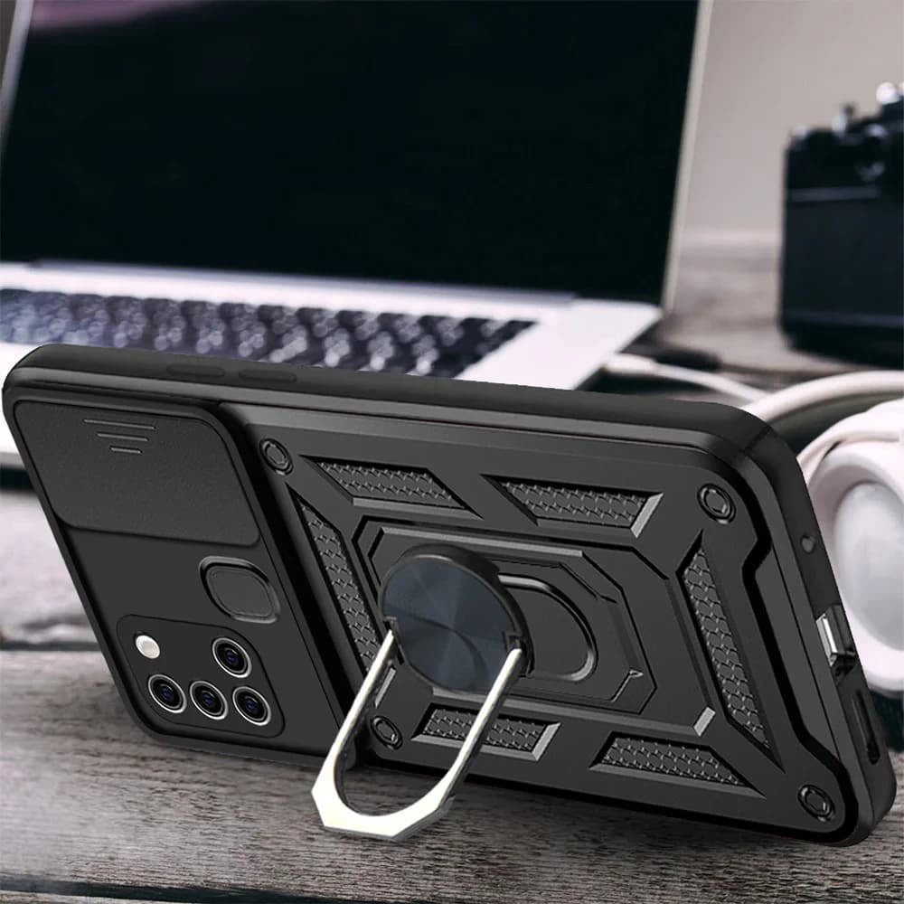 Husa de protectie Techsuit CamShield Series compatibil cu Samsung Galaxy A21s, Negru