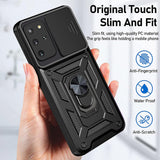 Husa de protectie Techsuit CamShield Series compatibil cu Samsung Galaxy S20 Plus 4G / S20 Plus 5G, Negru