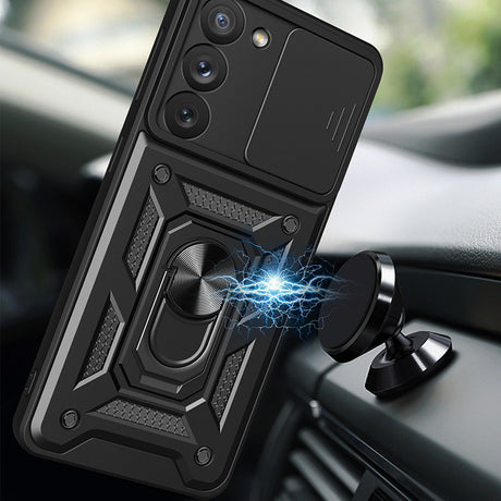 Husa de protectie Techsuit CamShield Series compatibil cu Samsung Galaxy S21 Ultra 5G, Negru