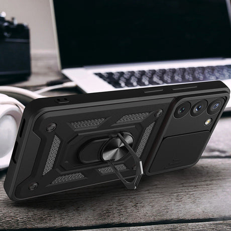 Husa de protectie Techsuit CamShield Series compatibil cu Samsung Galaxy S22 Ultra 5G, Negru