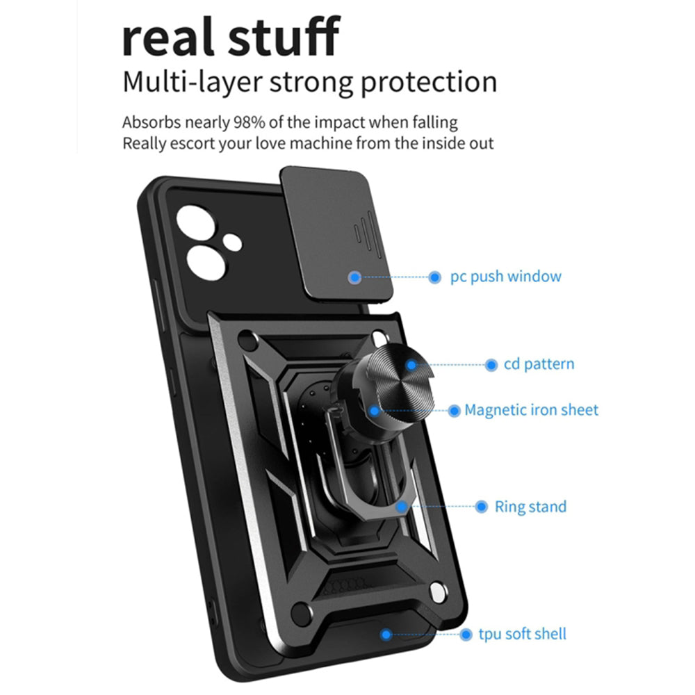 Husa de protectie Techsuit CamShield Series compatibil cu Samsung Galaxy A04e / M04, Negru