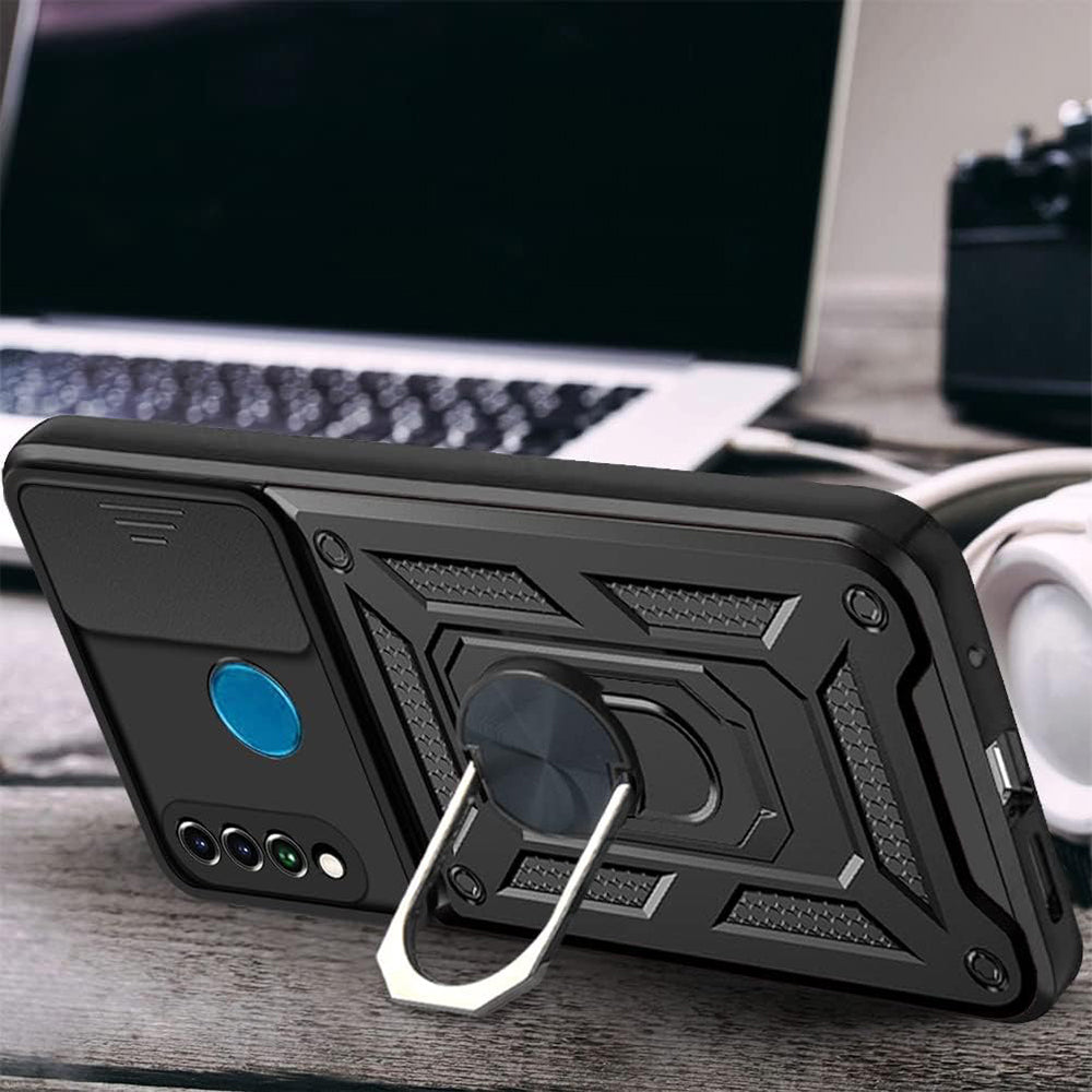 Husa de protectie Techsuit CamShield Series compatibil cu Huawei P30 Lite / P30 Lite New Edition, Negru