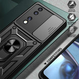 Husa de protectie Techsuit CamShield Series compatibil cu Honor 70, Negru