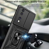 Husa de protectie Techsuit CamShield Series compatibil cu Honor 70, Negru