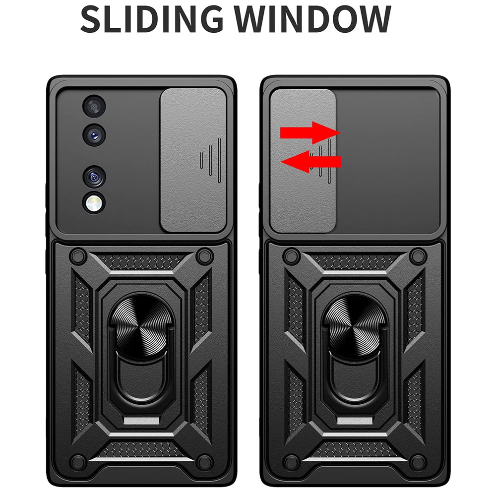 Husa de protectie Techsuit CamShield Series compatibil cu Honor 70, Negru