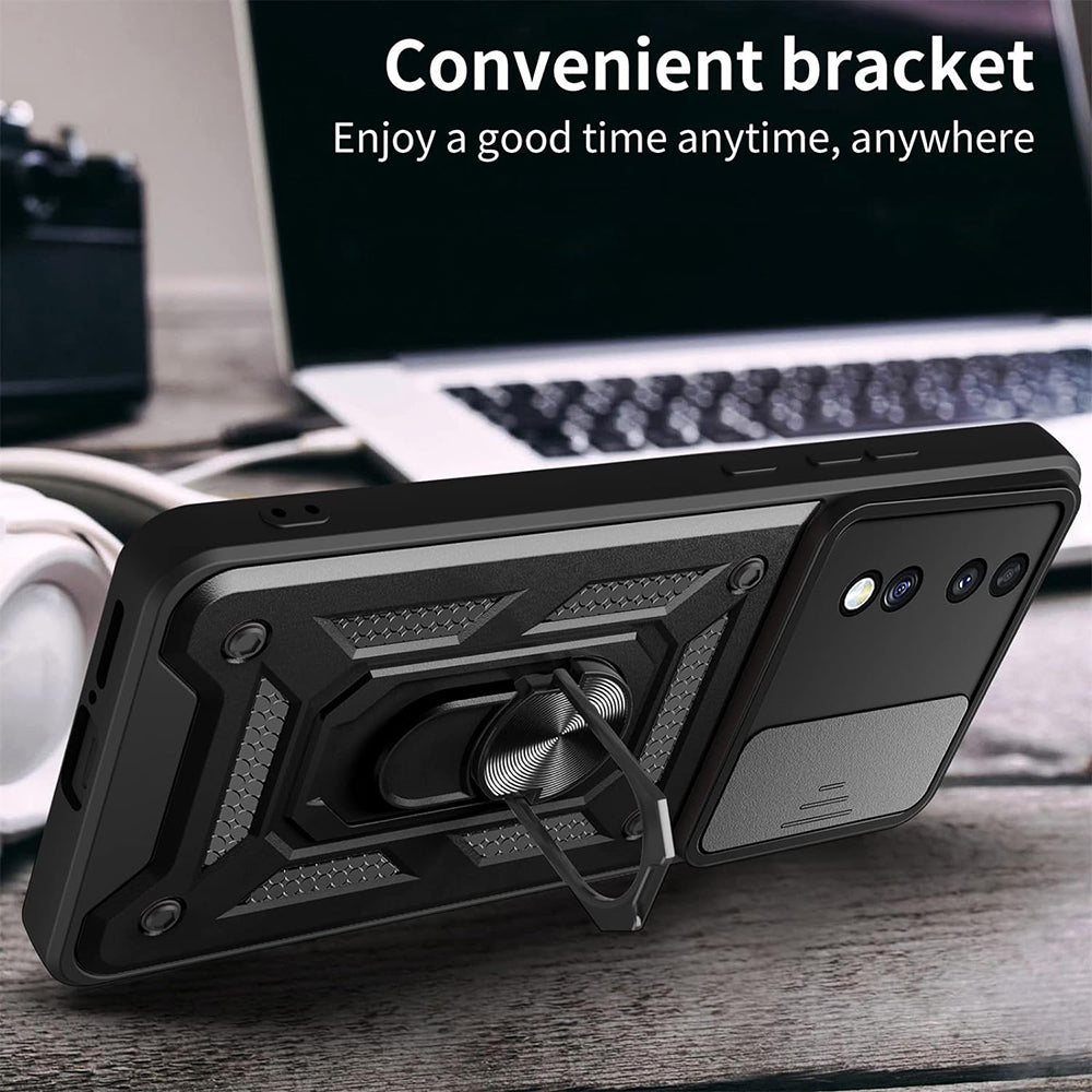 Husa de protectie Techsuit CamShield Series compatibil cu Honor 70, Negru