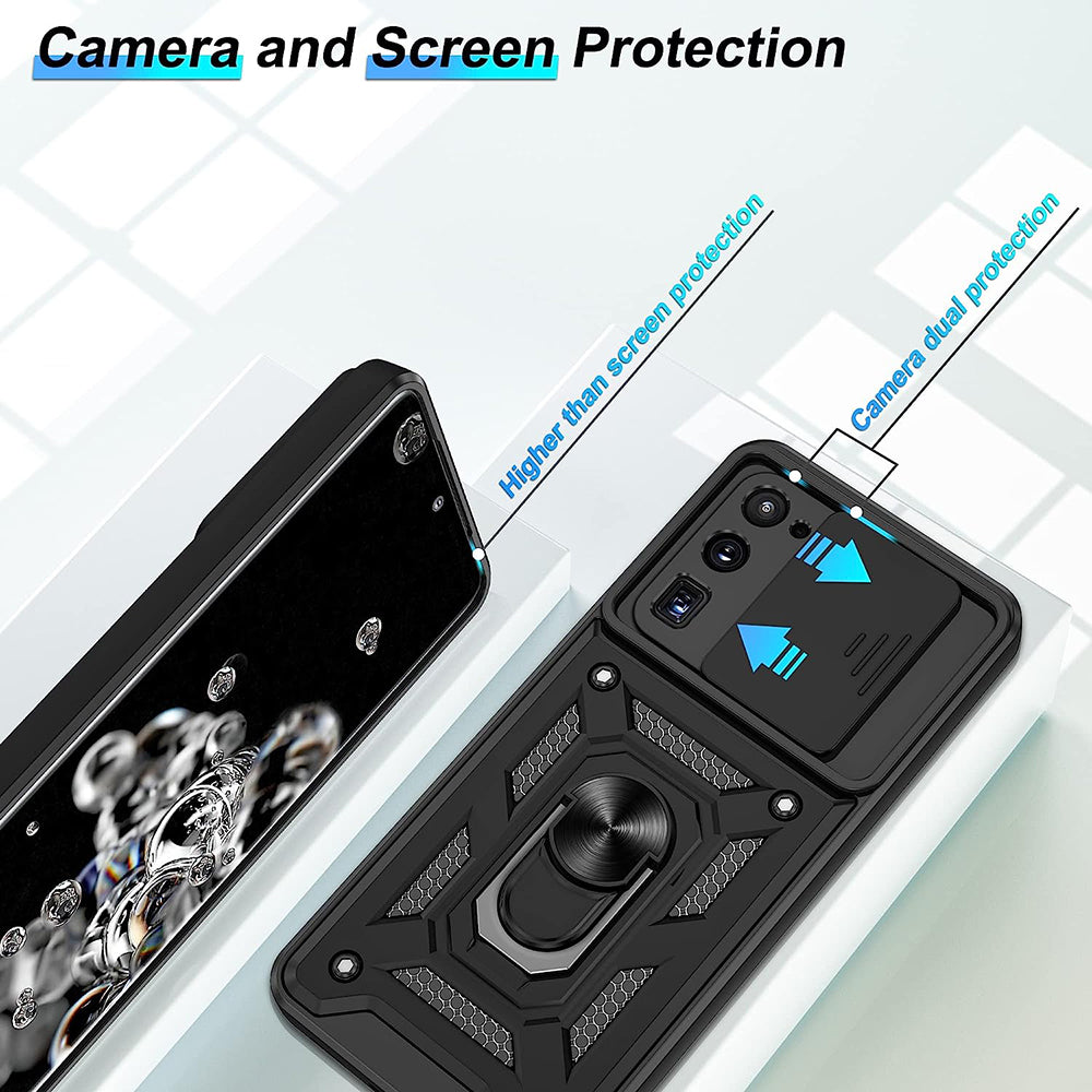 Husa de protectie Techsuit CamShield Series compatibil cu Samsung Galaxy S20 Ultra 4G / S20 Ultra 5G, Negru