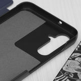 Husa de protectie Techsuit eFold Series compatibil cu Samsung Galaxy A05s, Albastru Inchis