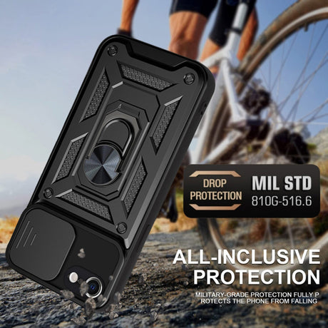 Husa de protectie Techsuit CamShield Series compatibil cu iPhone 7 / iPhone 8 / iPhone SE 2, SE 2020 / iPhone SE 3, SE 2022, Negru