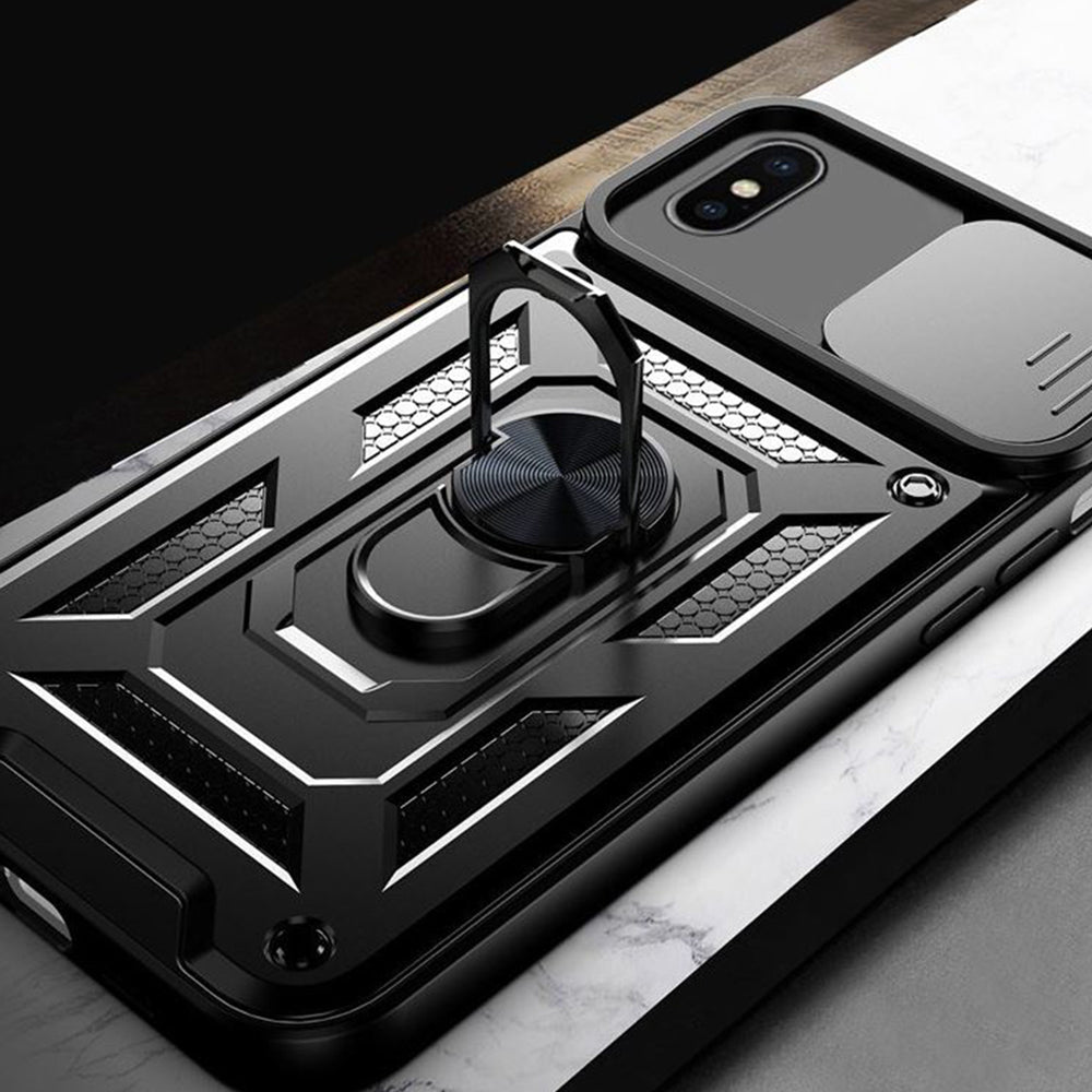 Husa de protectie Techsuit CamShield Series compatibil cu iPhone XS Max, Negru