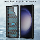 Husa de protectie Techsuit Carbon Silicone compatibil cu Samsung Galaxy S24 Ultra, Negru
