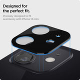 Folie de protectie Techsuit Full Camera Glass compatibil cu iPhone 12, Negru