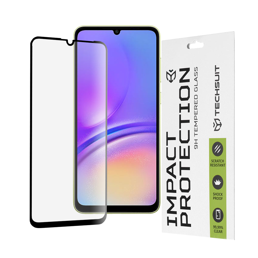Folie de protectie Techsuit 111D Full Cover / Full Glue Glass compatibil cu Samsung Galaxy A05 / A05s, Negru