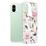 Husa de protectie Techsuit Marble Series compatibil cu Xiaomi Redmi A1+ / A2+, Chloe White