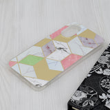 Husa de protectie Techsuit Marble Series compatibil cu Oppo A17, Mov Hex