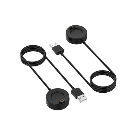 Incarcator Techsuit SmartWatch Wireless Charging Cable (TGC4), for Garmin Fenix 5/5 Plus/6/6X/7X, USB, 5W, 1m with Desk Holder, Negru