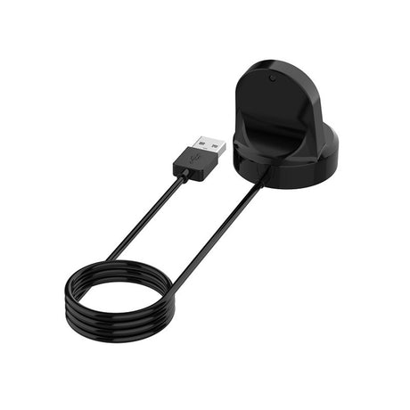 Incarcator Techsuit SmartWatch Wireless Charging Cable (THC4), for Huawei Watch GT/GT2/Honor Watch GS3i, USB, Desk Holder, Negru
