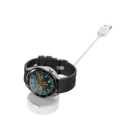 Incarcator Techsuit SmartWatch Wireless Charging Cable (THC4), for Huawei Watch GT/GT2/Honor Watch GS3i, USB, Desk Holder, Negru