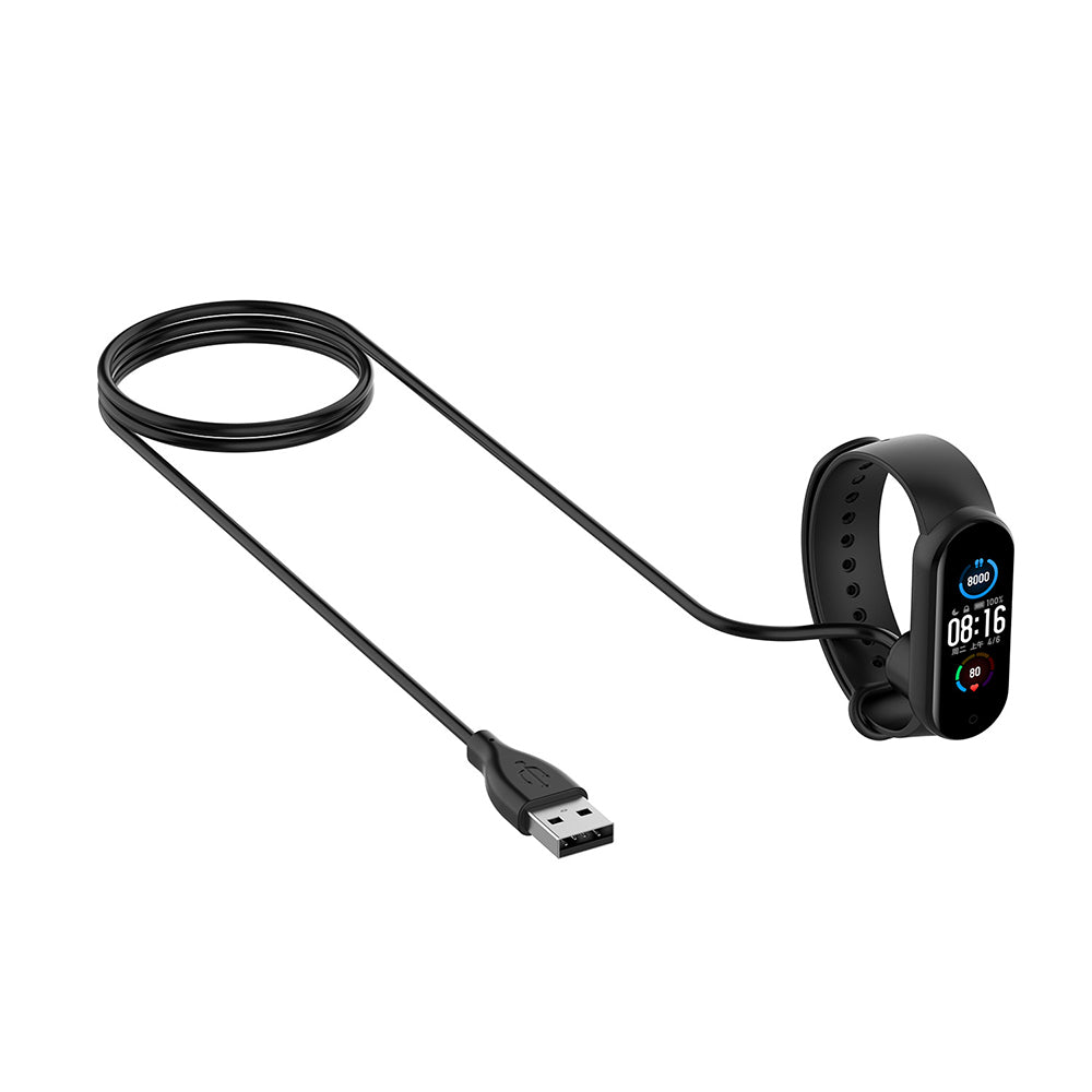 Incarcator Techsuit SmartWatch Wireless Charging Cable (TXC1), for Xiaomi Mi Band 5/6/7, USB, 3.5W, 1m, Negru